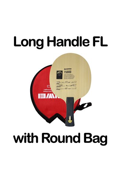 Choice Long Handle Fl Sanwei T5000 Carbon Table Tennis Blade Racket (5 2 CARBON) T-5000 Ping Pong Bat Paddl
