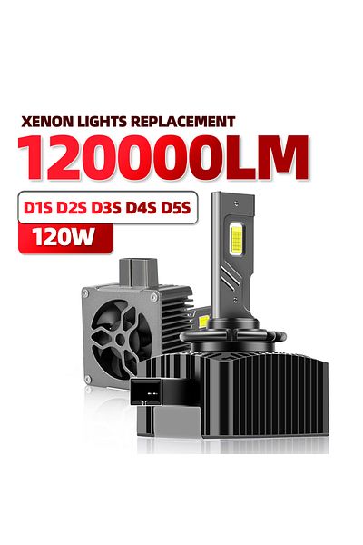Choice D1s 6000k Cold White D2s Led Bulb 6000k 120w High Low Beam D1s D3s D4s Xenon Replacement Lights Supe