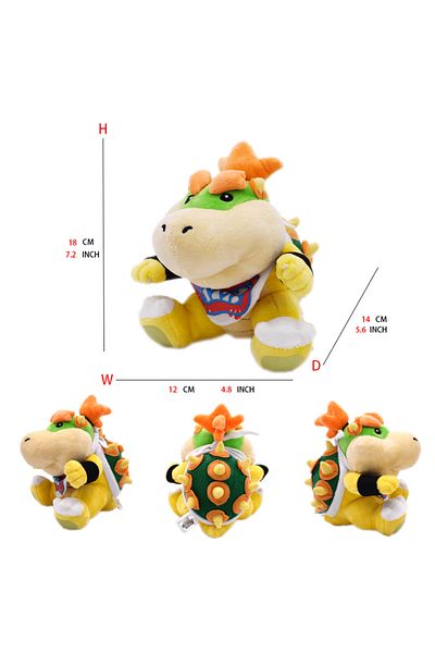 Choice Bowser Jr 1 Mario Plush Toys Fury Mario Bowser Koopa Jr Ludwig Roy Morton Wendy Lemmy Iggy Larry Ki