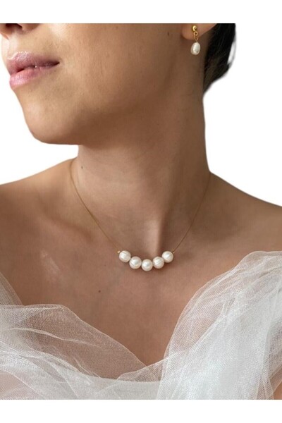 By Saadet Özkanlı Kadın Gerçek Inci Kolye Choker , Hayalet Kolye, Gerçek Inci...