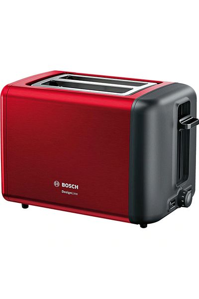 Bosch Prajitor de paine Bosch DesignLine TAT3P424, 970 W, 2 felii, Rosu