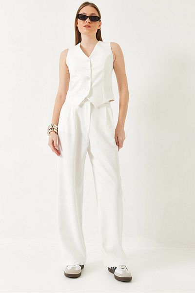 Bianco Lucci Női Palazzo Pants Vest alsó-felső öltöny 60331 60271041