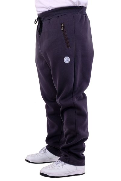 ModeXL Ανδρικό παντελόνι - Plus Size, 3 νήματα, με φερμουάρ, ίσιο πόδι, καπνιστό 22507
