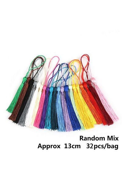 Choice 13cm 32pcs Multicolor 32pcsbookmark Tassel Hanging Tassel Small Tassel