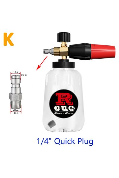 Choice 1-4 Quick Connector Foam Nozzle Snow Foam Lance Foam Bottle Sprayer For Karcher Bosch Parkside Elite