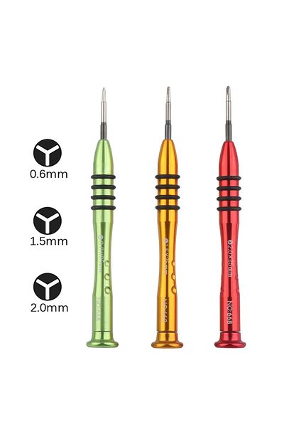 Choice 3 In1 Tools Kit 0.6mm 1.5mm 2.0mm Y Tip Triwing Screwdriver For Nintendo Switch Joycon For Iphone 7