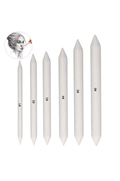 Choice 6pcs Paper Pen 6/12/48pcs Blending Stump And Tortillions, Paper Art Blenders, Art Pencils, Drawing P