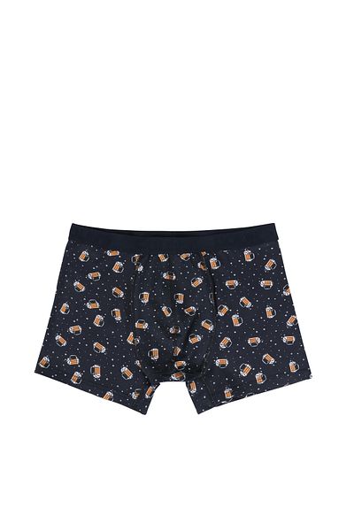 Colin's Boxer pentru bărbați, albastru marin, cu imprimeu modern, Cl 1062152