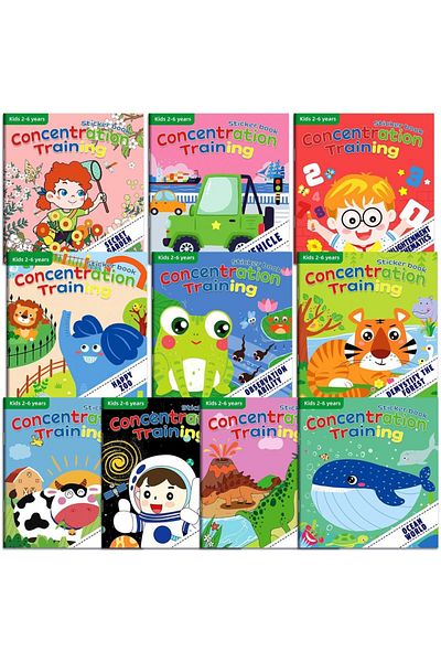 Choice 10 Volumesa 10/20 Volumes Of New Sticker Book Focus Potential Development Stickers Children Enlighte