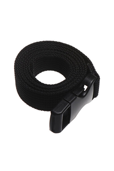 Choice حزام سفر 100 سم من النايلون المتين الأسود لربط الأمتعة مع مشبك كام للسفر