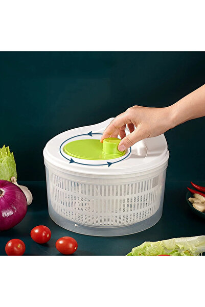 Choice خلاط سلطة عادي، غسالة خس، مجفف، مصفاة، مصفاة لغسل وتجفيف الخضروات الورقية
