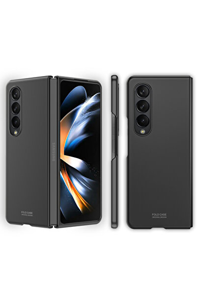 Choice جراب أسود فاخر لهاتف Galaxy Z Fold 4، فائق النحافة، لطيف على البشرة، غ...