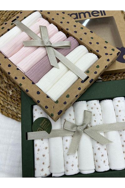 Caramell 2025 Model Cotton Set of 7 Newborn Baby Wipes - 2 Pack