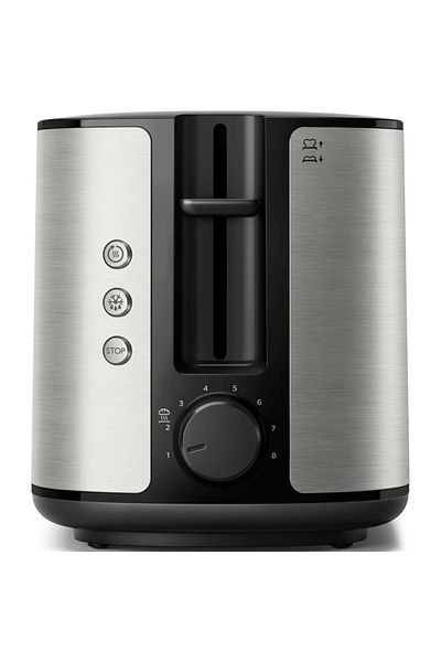 Philips Prajitor de paine Philips Viva Collection HD2650/90, 950 W, 8 niveluri de rumenire, Inox