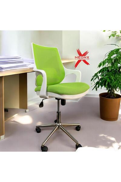 neonx /WHİTE YAREN METAL AYAKLI/ÇALIŞMA SANDALYESİ/PERSONEL SANDALYESİ/OFİS SANDALYESİ/GENÇ ODASI///
