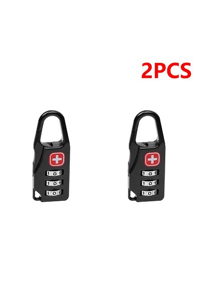 Choice 2pcs 1-10pcs Mini Alloy Safe Lock Padlock Outdoor Travel Luggage Backpack Handbag Zipper Lock Anti T