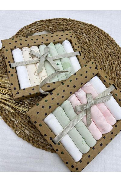 Caramell 2025 Model Cotton Set of 7 Newborn Baby Wipes - 2 Pack
