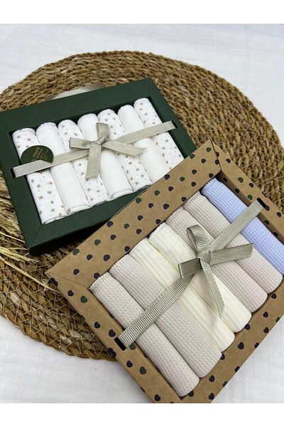 Caramell 2025 Model Cotton Set of 7 Newborn Baby Wipes - 2 Pack