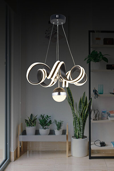 bordolux Ld 082 Toplu Model Siyah Krom 3 Renkli Salon Ve Oturma Odası Için Id...