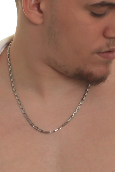 LABALABA Men's Fish Eye Model Steel Chain Necklace