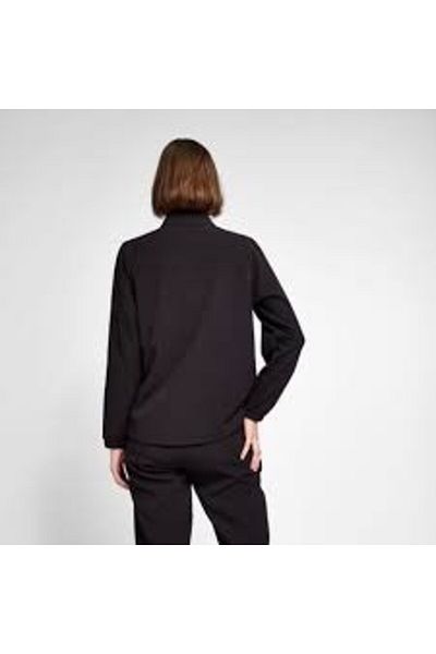 Lescon 25B-2062 Top negru pentru antrenament pentru femei, cu fermoar