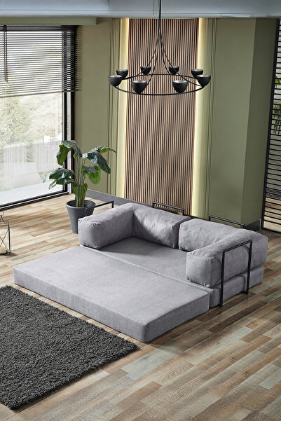 Evdemo Line Aktivite Koltuğu Çok Amaçlı Koltuk Yatak Gri