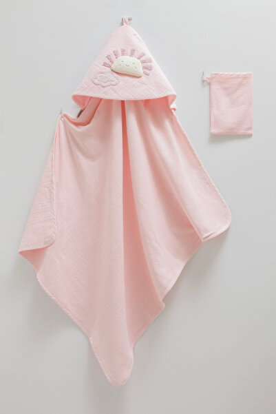 Caramell Yenidoğan Kundak Havlu 82^90 Cm Ve 1 Adet Kese Örme Kundak Havlu