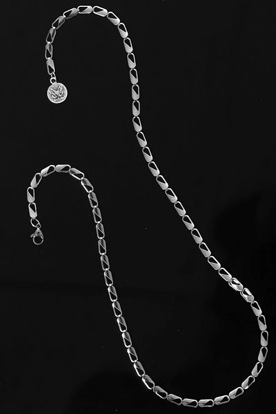 LABALABA Men's Fish Eye Model Steel Chain Necklace