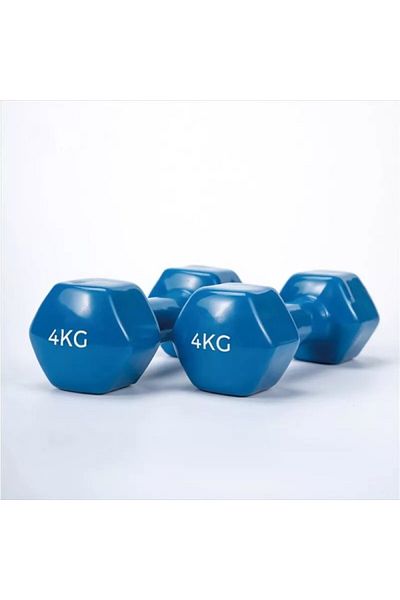 Fitness Max فيتنس ماكس مجموعة دامبل 4 كيلو – قطعتين – أزرق