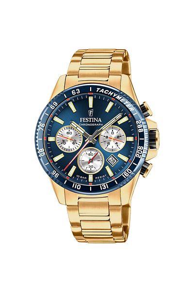 FESTİNA Festina Timeless Chrono Herrenuhr Gelb F20634/2