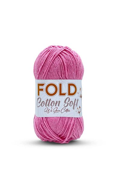FOLD Pink Cotton Yarn Cotton - 100 grams Soft