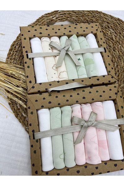 Caramell 2025 Model Cotton Set of 7 Newborn Baby Wipes - 2 Pack