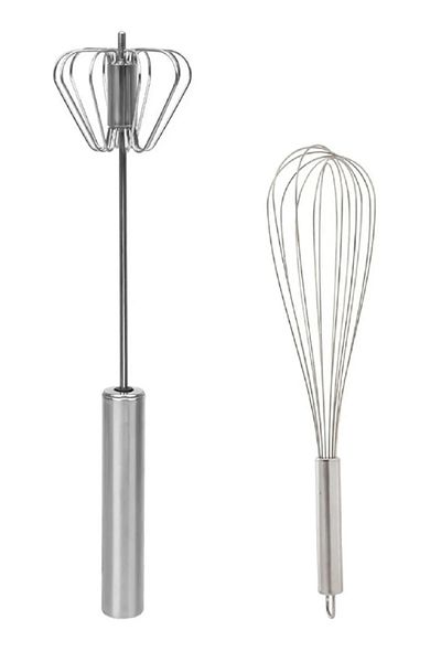 Pink Cat Kitchen Set of 2 Automatic Steel Press-On Beater + Medium Beater