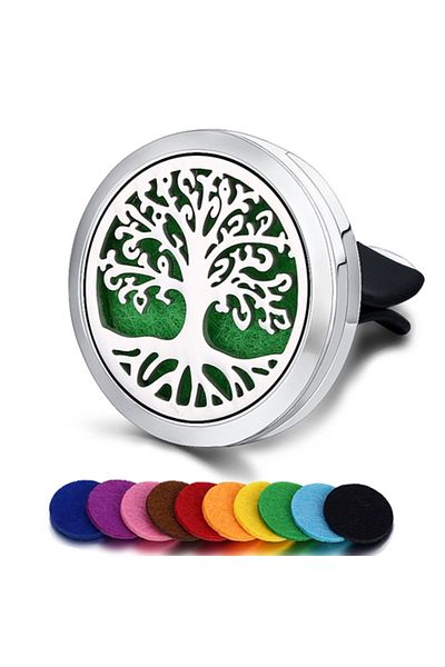 Choice Zhxcz001 Refillable Car Air Freshener Smell Perfume Diffuser Clip Auto Vent Essential Oil Stainless