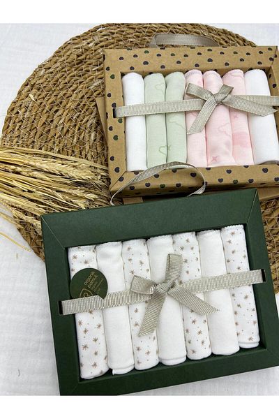 Caramell 2025 Model Cotton Set of 7 Newborn Baby Wipes - 2 Pack