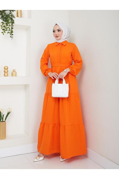 Rema shirt collar dress