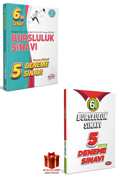 Editör Yayınevi Editör Yayınları 6. Sınıf Bursluluk Deneme Sınavları+Data 6. ...