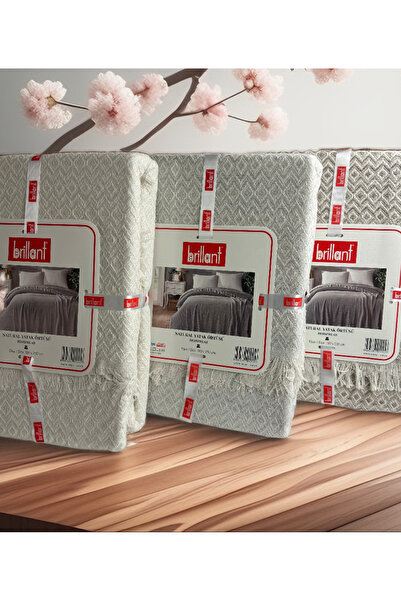 ÇIQRIK HOME (Brillant) Double Personality Jacquard Natural Cotton Woven Pike