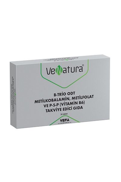VeNatura B-Trio Odt Methylcobalamin, Methylfolate and P-5-P Tablet 30Pcs