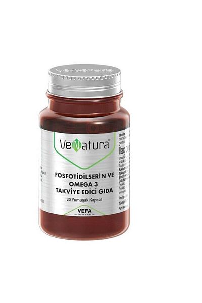 VeNatura Food Supplement Containing Phosphotidylserine and Omega 3 30 Capsules