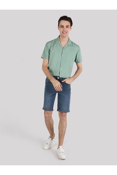 Colin's Pantaloni scurți din denim pentru bărbați, cu talie joasă, cu croiala dreaptă Cl 1063581