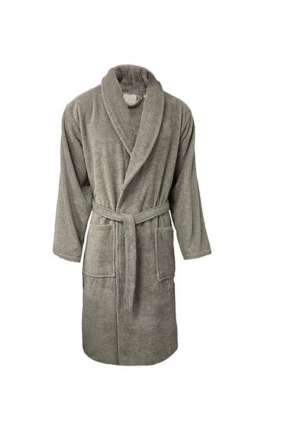 Lucy and Home Μπουρνούζι μπουρνούζι με γιακά σάλι Unisex από 100% βαμβάκι