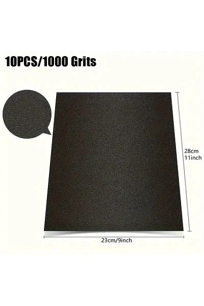 Choice 10pcs 1000 Grits 10pcs Sandpaper 60-2500 Wet And Dry Dual-use Car Wood Grinding And Polishing Resist