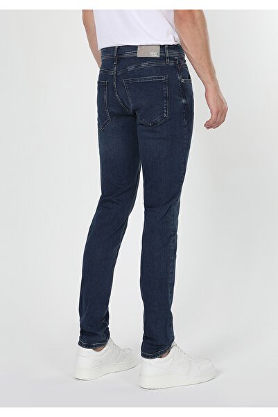 Colin's Дені 041 Слім-фіт чоловічі джинси - низька талія, вузькі штанини, темно-синій CL1063366