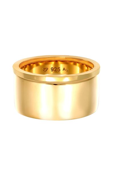 ELLI Ring Ladies Set Stacking Wide Narrow Trend Minimal In 925 Sterling Silver