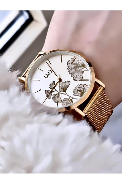 Q&Q Women's Straw Cord Wristwatch