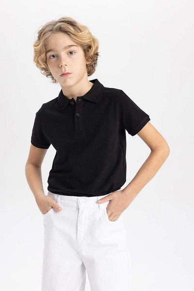 DeFacto K1689A6 Ss Boy's Pique Short Sleeve Polo T-Shirt