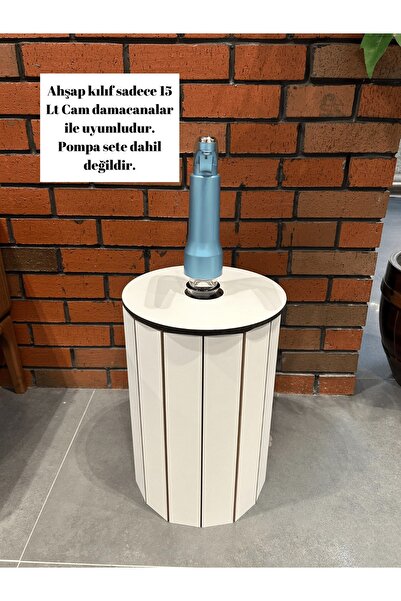 ARKITEKT EX Ahşap Damacana Kılıfı | 15 LT CAM Uyumlu | Modern Şık Tasarım | P...