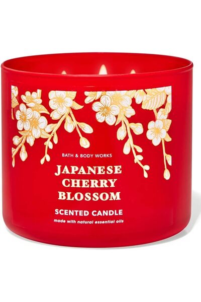 Bath & Body Works Cherry Blossom 3-Wick Candle - 411g