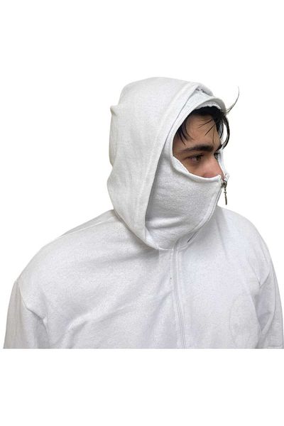 EMKA GİYİM Double Hooded Orco Model Two Thread Soft Texture Basic Sweatshirt
